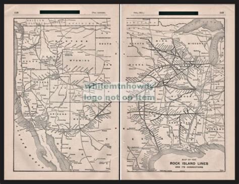 1911 Rock Island Lines And Its Connections Original Antique 2 Page