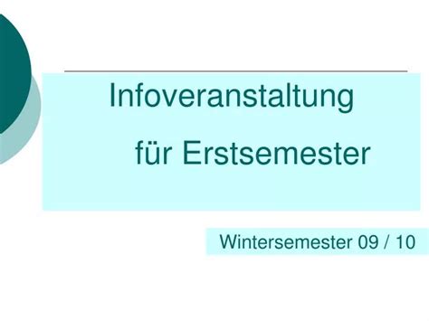 Ppt Infoveranstaltung F R Erstsemester Powerpoint Presentation Free