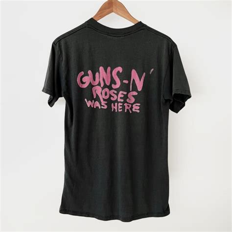 Guns N Roses Was Here Vintage Tour Band Rock T Gem