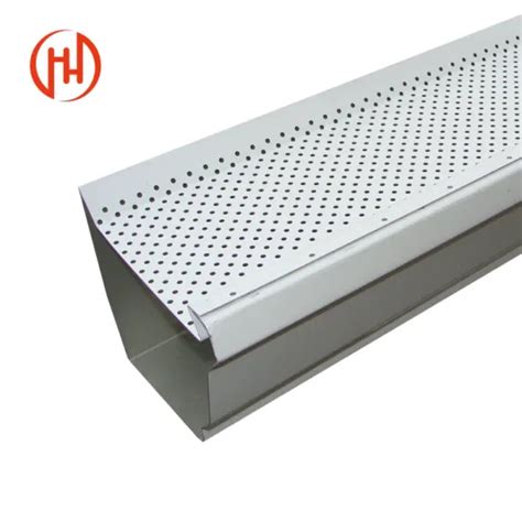 Manufacturer Aluminium Expanded Balcony Roof Gutter Guard Mesh Leaf Filter Rain Gutter Cover