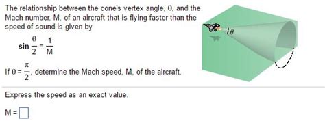 Solved The relationship between the cone's vertex angle, | Chegg.com