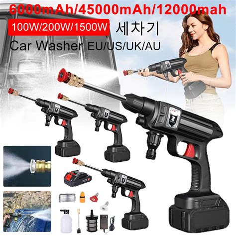 12000mAh Cordless High Pressure Cleaner Washer Spray Rechargeable Water