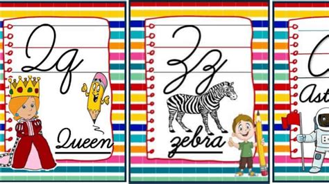 Cursive Alphabet Flash Cards Printable