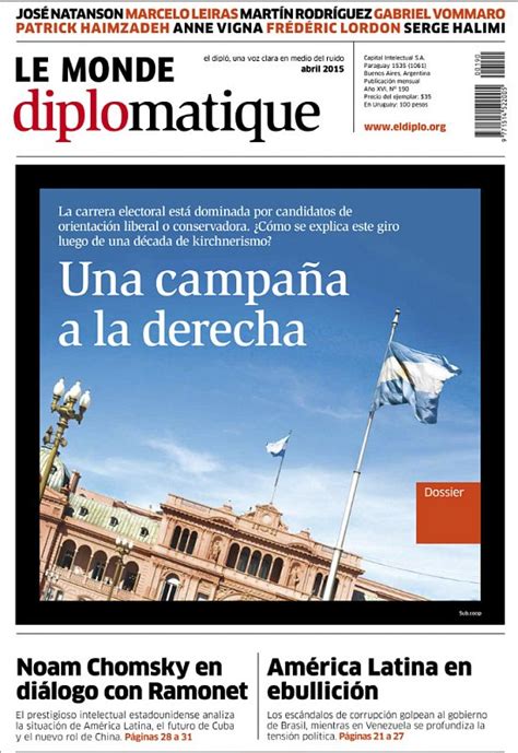 Le Monde Diplomatique Argentina Couverture Buenos Aires Martin