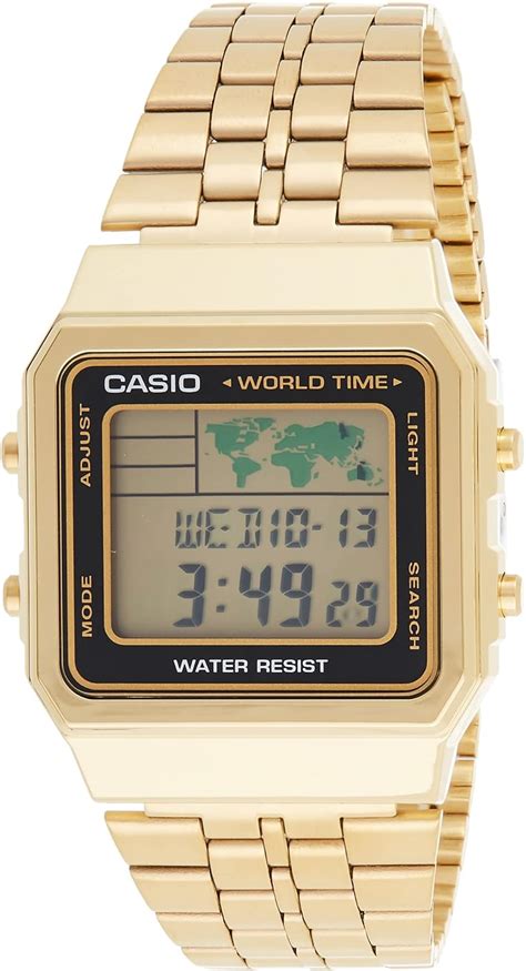 Casio Watch For Men A500wga 1df Digital Stainless Steel Band Gold Buy