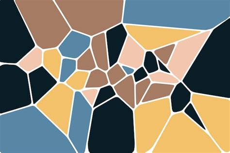 Padr O De Mosaico De Voronoi Textura De Azulejo Geom Trico De Diagrama