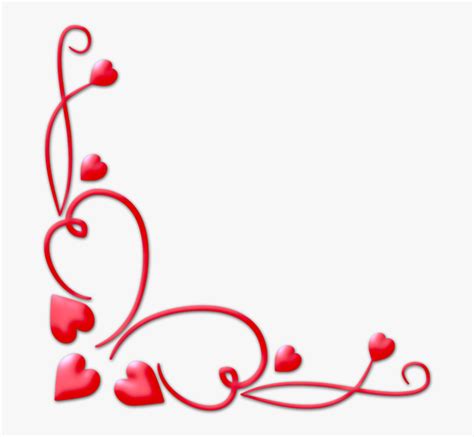 Heart Border Clipart - Heart Corner Border Png, Transparent Png , Transparent Png Image - PNGitem