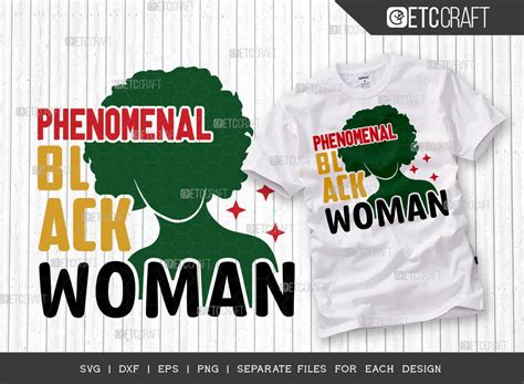 Phenomenal Black Woman Svg Cut File Graphic By Etc Craft Store