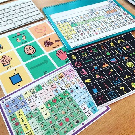 Where To Find Free Aac Core Vocabulary Low Tech Aac Boards Click To