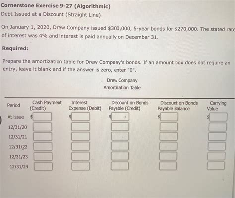 Solved Cornerstone Exercise 9 27 Algorithmic Debt Issued Chegg