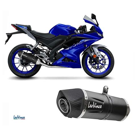 Impianto Di Scarico Completo Leovince Lv One Evo NERO Yamaha R 125 MT