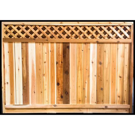 Aim Cedar Works 6 X 8 Cedar Contractor Fence Panel The Home Depot Canada