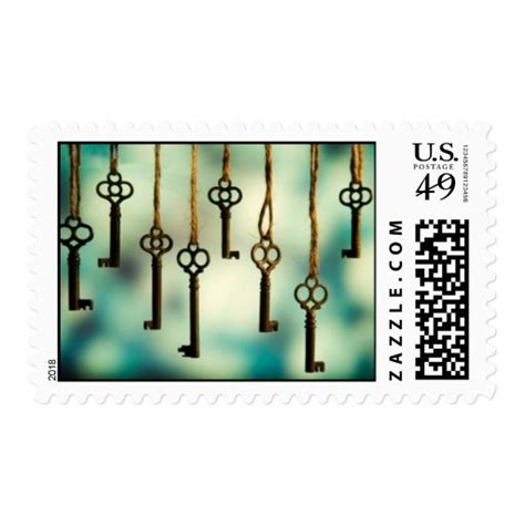 Antique Hanging Keys Postage Stamp Zazzle