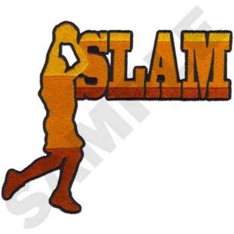 Basketball Slam Machine Embroidery Design | Embroidery Library at ...