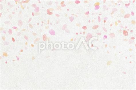 和紙と桃色の桜の花びらの春の和風背景 Locked No 4271002｜写真素材なら「写真ac」無料（フリー）ダウンロードok