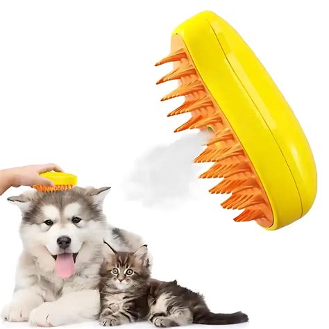 Steamy Cepillo El Ctrico Para Perro Pulverizador Para Pelo De Gato En