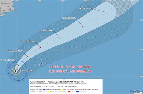 Ministry Updates On Hurricane Franklin - Bernews