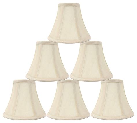 Chandelier Lamp Shades Set Of Soft Bell X X Cream Clip On