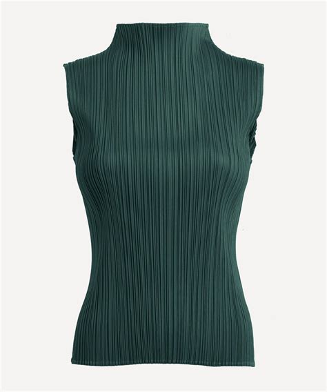 Pleats Please Issey Miyake Monthly Colours August Pleated High Neck Top