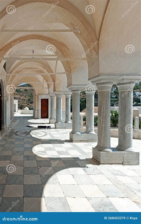 Old Church In Lefkes Traditional Village Royalty Free Stock Photography