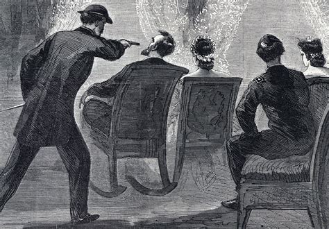 Assassination Of Abraham Lincoln April 14 1865 Artists Impression Detail House Divided