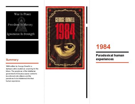 1984 Summary 1984 written by George Orwell is