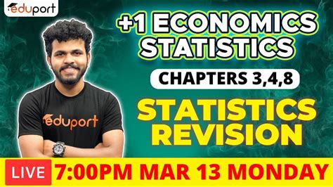 Plus One Commerce Public Exam ECONOMICS STATISTICS Revision With