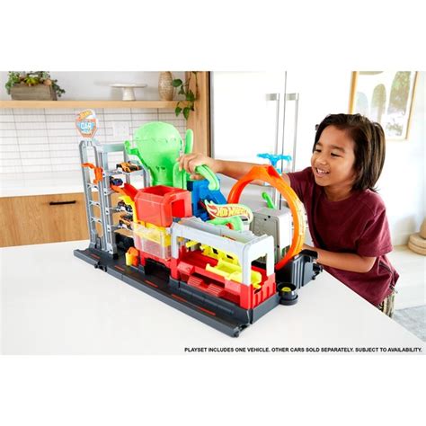 Hot Wheels City Color Reveal Ultimative Auto Waschanlage Spielset Spielgebäude mehrfarbig