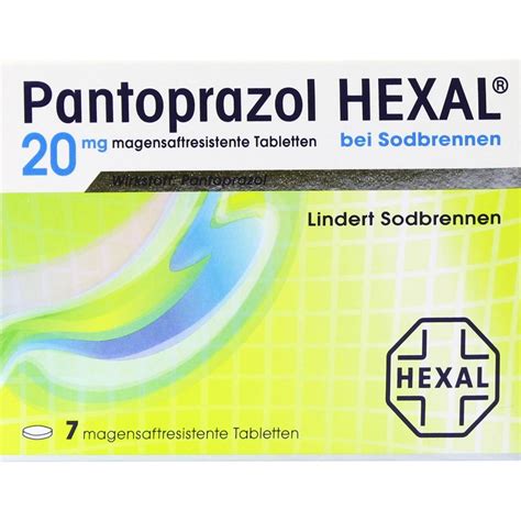 PANTOPRAZOL HEXAL b Sodbrennen magensaftres Tabl 7 Stück PZN