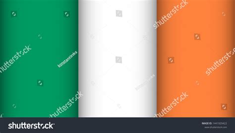 Flag Ireland Vector Illustration Patriotic Background Stock Vector