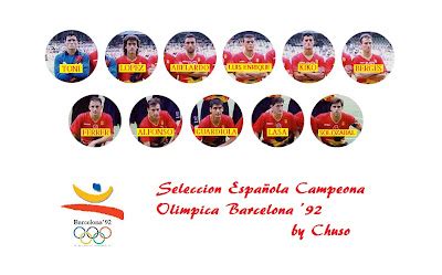 Equipaciones Chapas Chuso Espa A Campeona Olimpica Barcelona