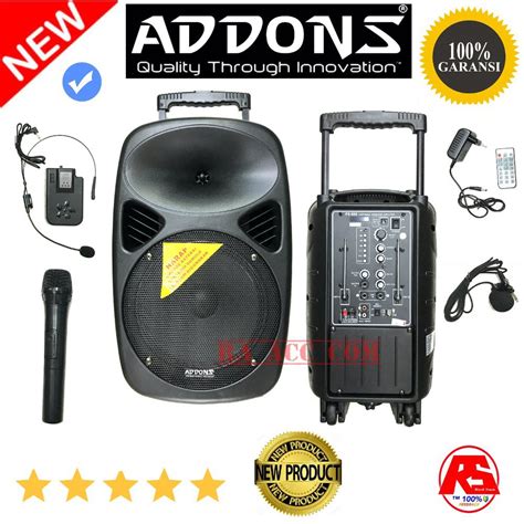 Jual SPEAKER PORTABLE PA ADDONS 10 Inch MEETING Shopee Indonesia