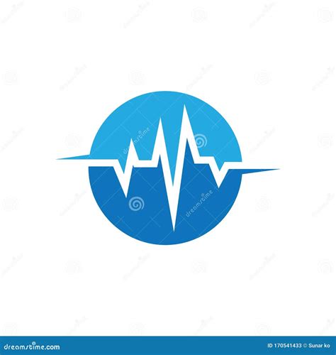 Art Design Health Medical Heartbeat Pulse Stock Vector Illustration