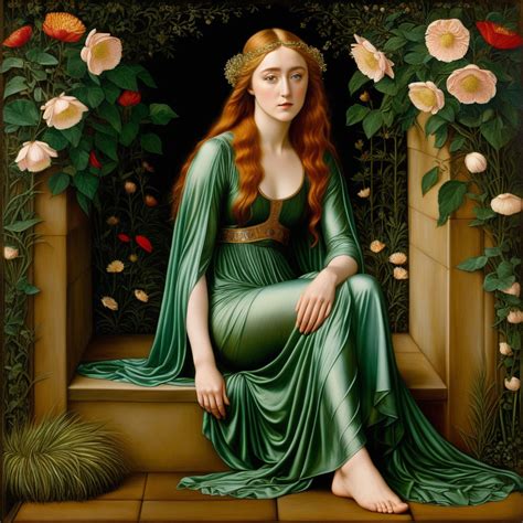 Edward Burne Jones Oil Painting Of Saoirse Ronan As The Godd By The