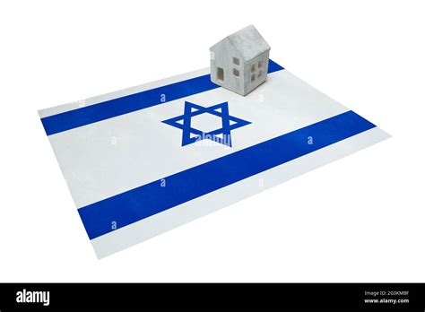 Small house on a flag - Israel Stock Photo - Alamy