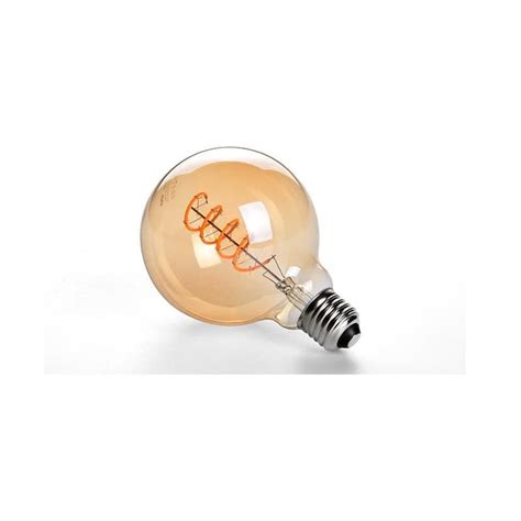 Żarówka Led E27 4w Filament G95 Ciepła 2200k Amber ściemnialna E27