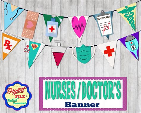 Nurse Doctors Banner Appreciation Healthcare Workers Thank You