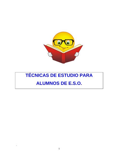 PDF Técnicas de estudio para alumnos de ESO DOKUMEN TIPS