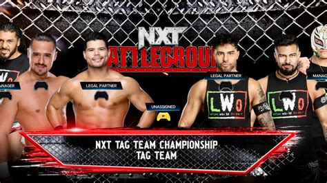 Wwe 2k24 Dream Universe Xs Nxt Vs Ecw Battleground Wk4 May 3 1️⃣legado Del Fantasma Vs 🏆lwo