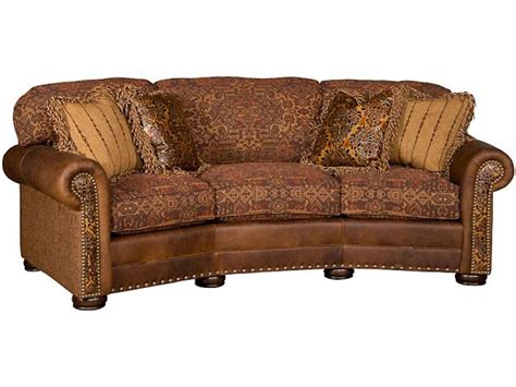 King Hickory Living Room Ricardo Leatherfabric Conversation Sofa 9965