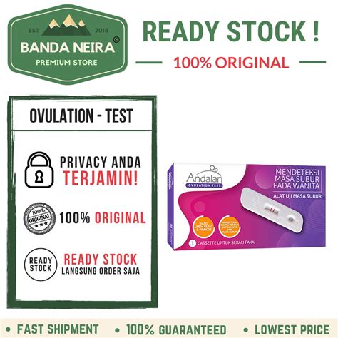 Jual ANDALAN Ovulation Test Alat Uji Masa Kesuburan Wanita Shopee