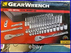 GearWrench 57pc Sae Met 3 8 Drive Socket Set Part 80551 Standard