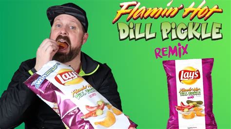 Lays Flamin Hot Dill Pickle Remix Chips Review Youtube