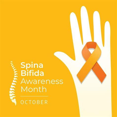 National Spina Bifida Awareness Month Vector Design Template Good For