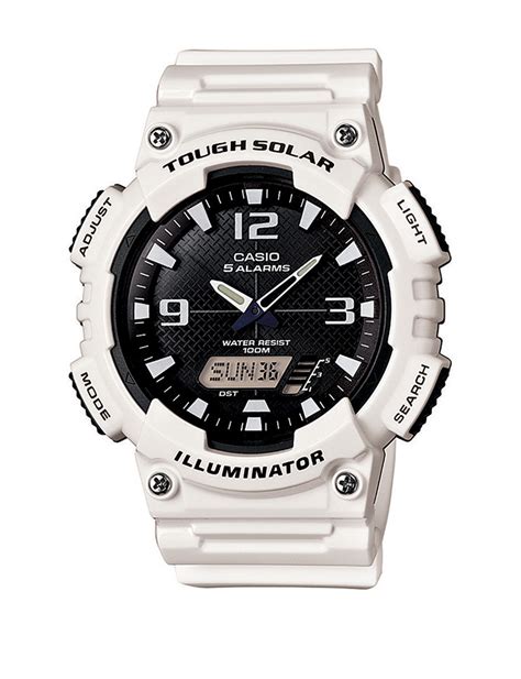 Casio G Shock Tough Solar White Sport Watch Stage Stores