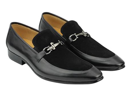 Mens Real Suede Leather Loafers Italian Style Smart Casual Dress Slip