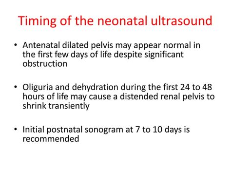 Neonatal Hydronephrosis Ppt