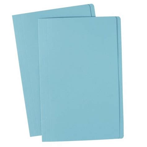 Manilla Folder Foolscap Light Blue Skout Office Supplies