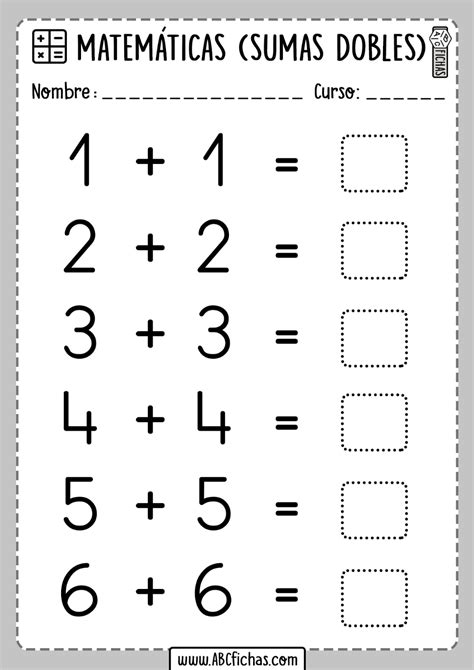 Fichas De Sumas Dobles Abc Fichas 316