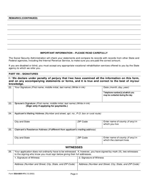 Application For Supplemental Security Income Form Free Download